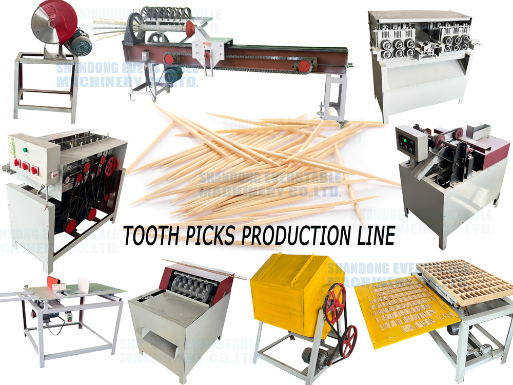 tooth picks making machine production line